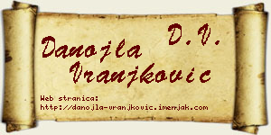 Danojla Vranjković vizit kartica